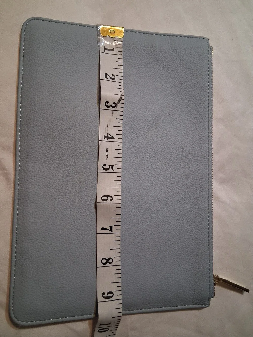 Katie Loxton London Clutch, Cornflower Blue Saffiano Vegan Leather Tablet Pouch
